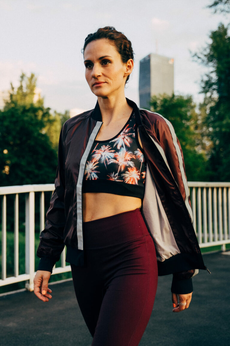 Bomberjacke reflektierend Damen