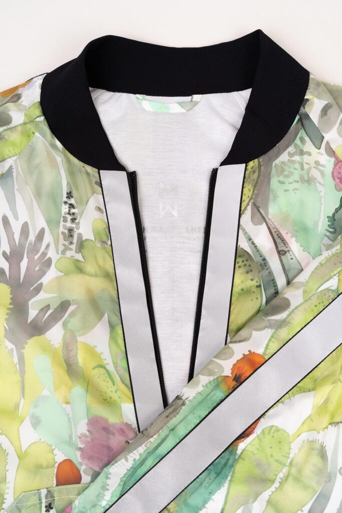 Reflektierende Jacke Damen reflektierendes detail