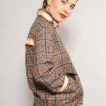Karo-Jacke-Damen-reflektierend