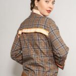 Karo-Jacke-reflektierend