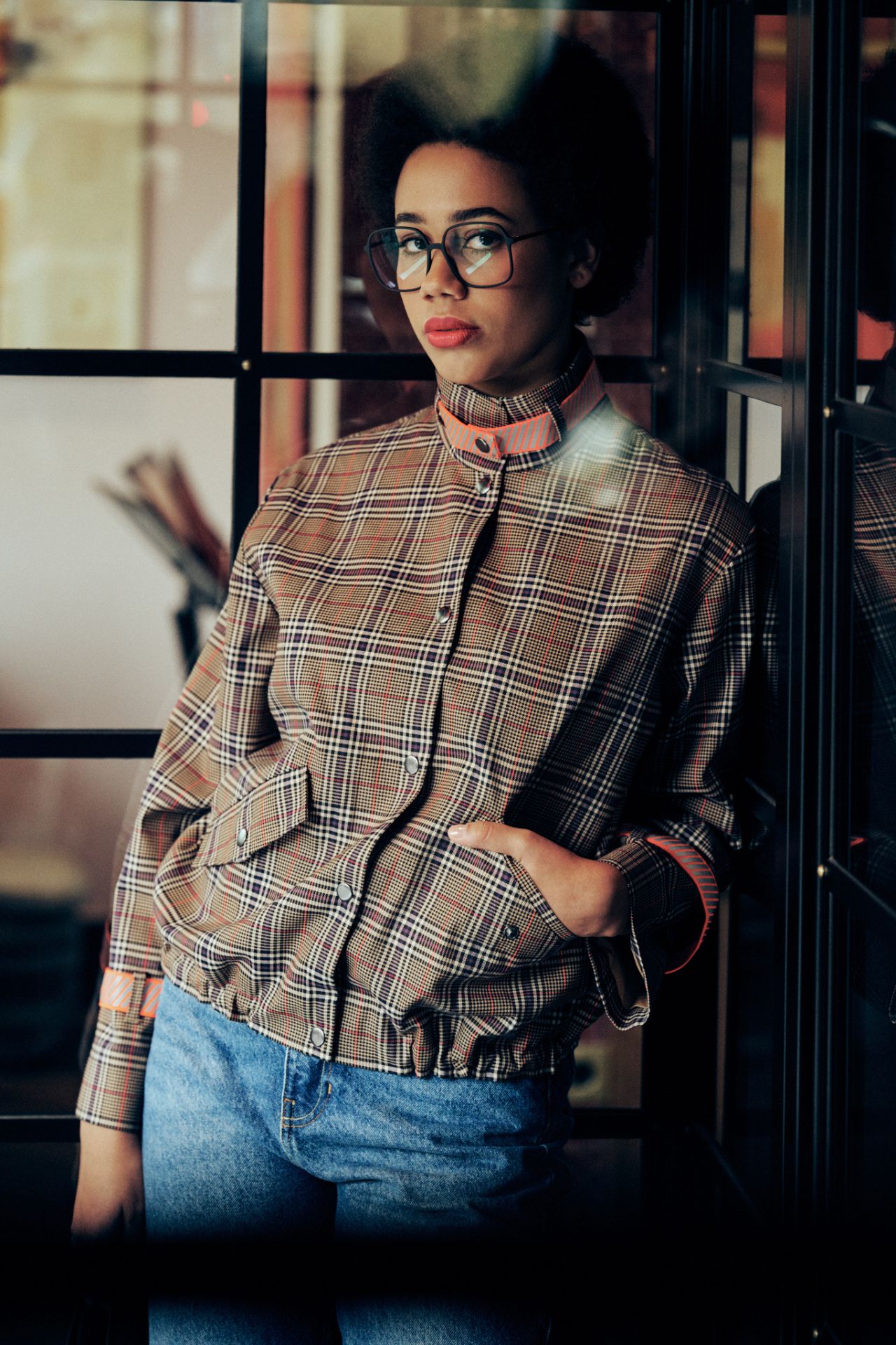 jacke-relecktierend-damen-karo