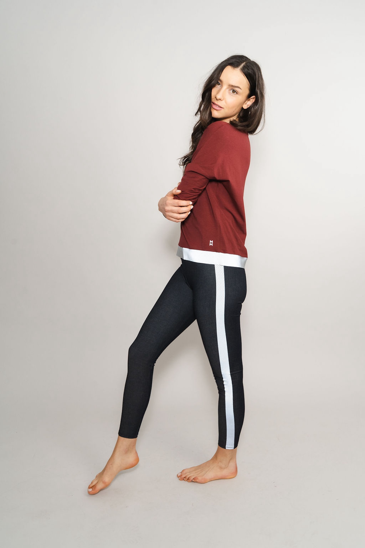 Damenshirt-reflektierend-weinrot-burgundy