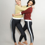 Sportshirt-reflektierend-damen-hellgrün-weinrot