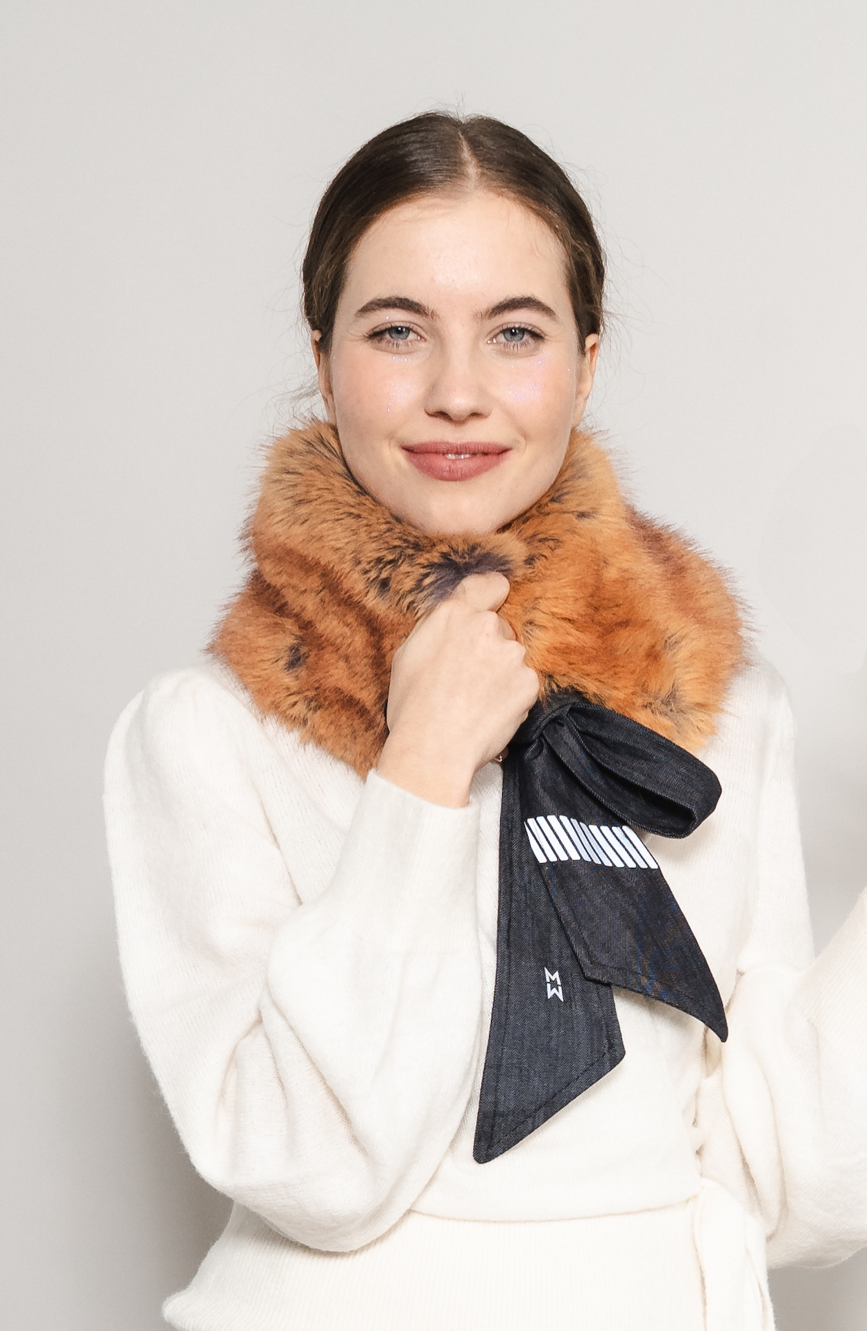 Schal-Fuchs-reflektierend-Kunstfell