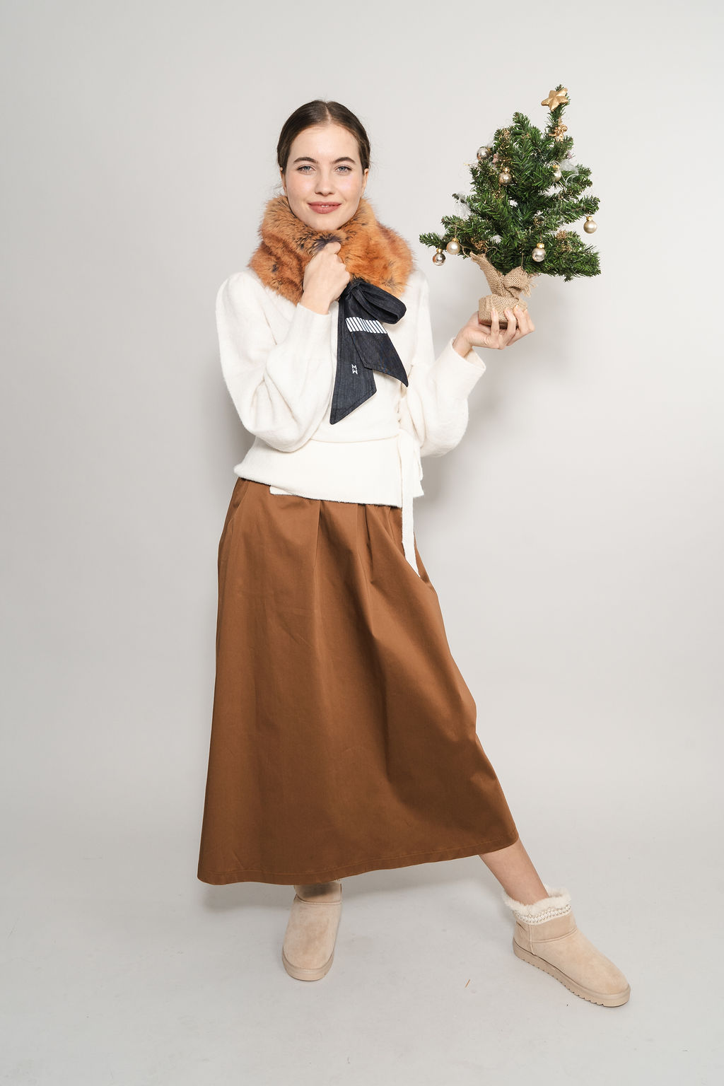 Wendeschal-Kunstpelz-reflektierend