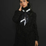 reflektierender-schal-dunkelgrün