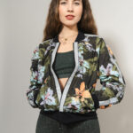 bomberjacke damen reflektierend blossom garden