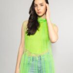 Tüllkleid grün
