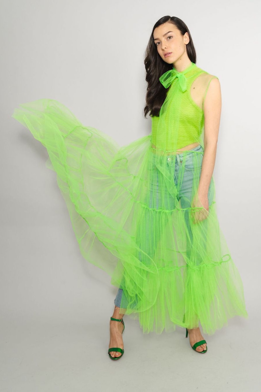 neon-grün-tüllkleid